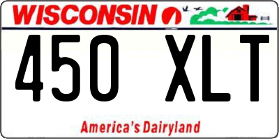 WI license plate 450XLT