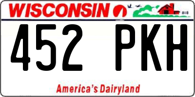 WI license plate 452PKH