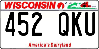 WI license plate 452QKU