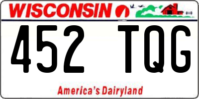 WI license plate 452TQG
