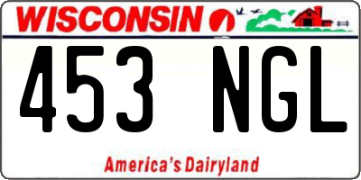 WI license plate 453NGL