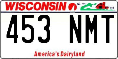 WI license plate 453NMT