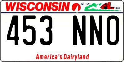 WI license plate 453NNO