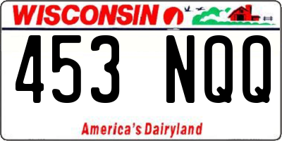 WI license plate 453NQQ