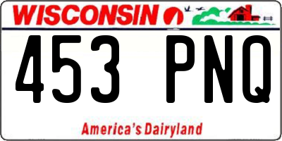 WI license plate 453PNQ