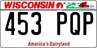 WI license plate 453PQP