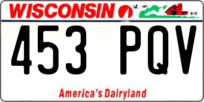 WI license plate 453PQV