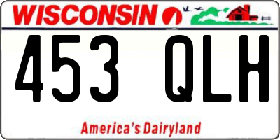 WI license plate 453QLH