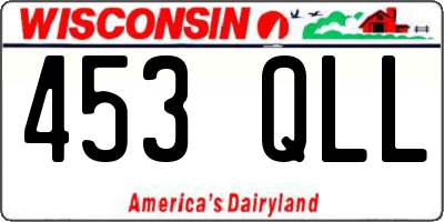 WI license plate 453QLL