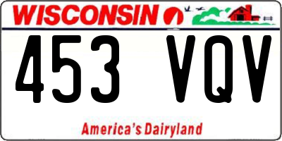 WI license plate 453VQV
