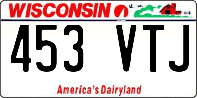 WI license plate 453VTJ