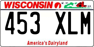 WI license plate 453XLM
