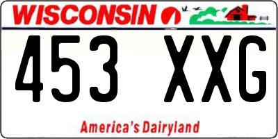 WI license plate 453XXG