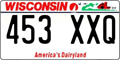 WI license plate 453XXQ