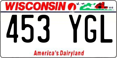 WI license plate 453YGL