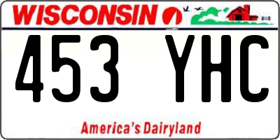 WI license plate 453YHC