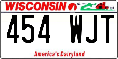 WI license plate 454WJT