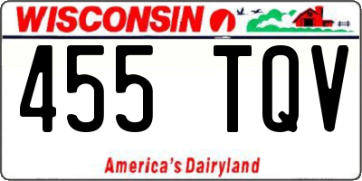 WI license plate 455TQV