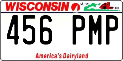 WI license plate 456PMP