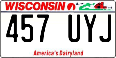 WI license plate 457UYJ