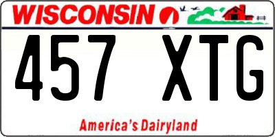 WI license plate 457XTG
