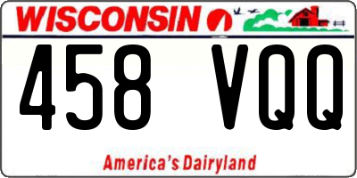 WI license plate 458VQQ