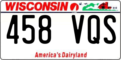 WI license plate 458VQS