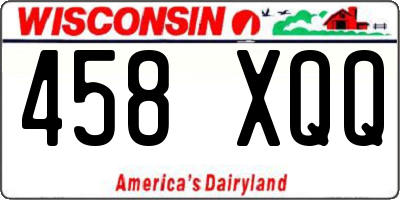 WI license plate 458XQQ