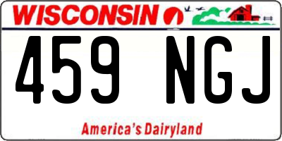 WI license plate 459NGJ