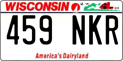 WI license plate 459NKR