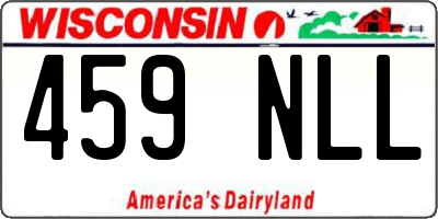 WI license plate 459NLL