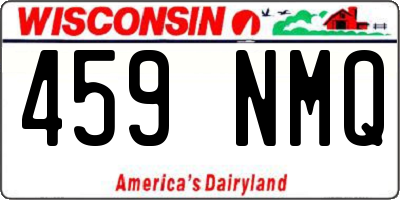 WI license plate 459NMQ