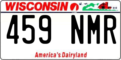 WI license plate 459NMR