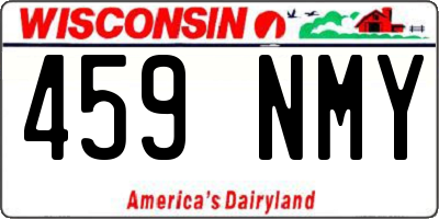 WI license plate 459NMY
