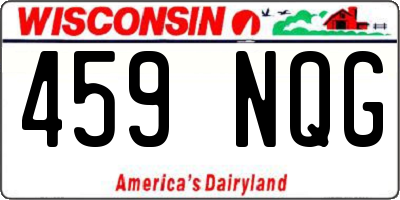 WI license plate 459NQG