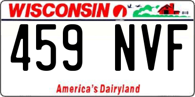 WI license plate 459NVF