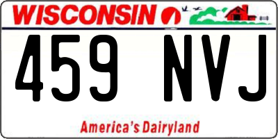 WI license plate 459NVJ