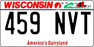 WI license plate 459NVT