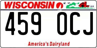 WI license plate 459OCJ