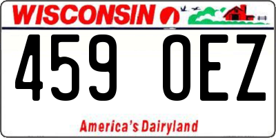 WI license plate 459OEZ