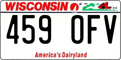 WI license plate 459OFV