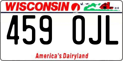 WI license plate 459OJL
