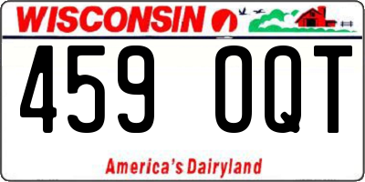 WI license plate 459OQT