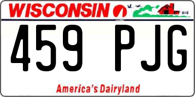 WI license plate 459PJG