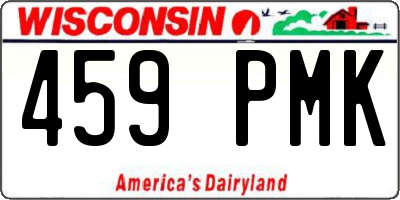 WI license plate 459PMK