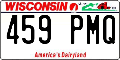 WI license plate 459PMQ