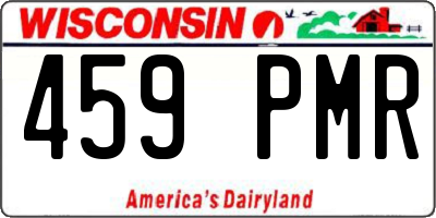 WI license plate 459PMR