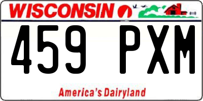 WI license plate 459PXM