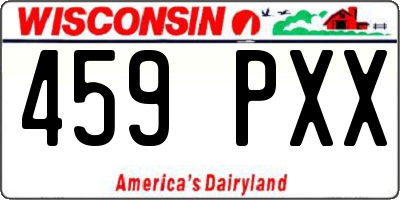 WI license plate 459PXX
