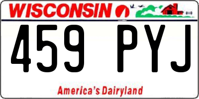 WI license plate 459PYJ